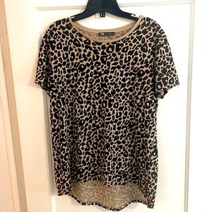 ZARA Leopard Print Top